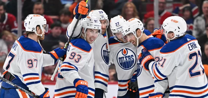 Oilers vencem Canadiens na prorrogação e alcançam marca recorde