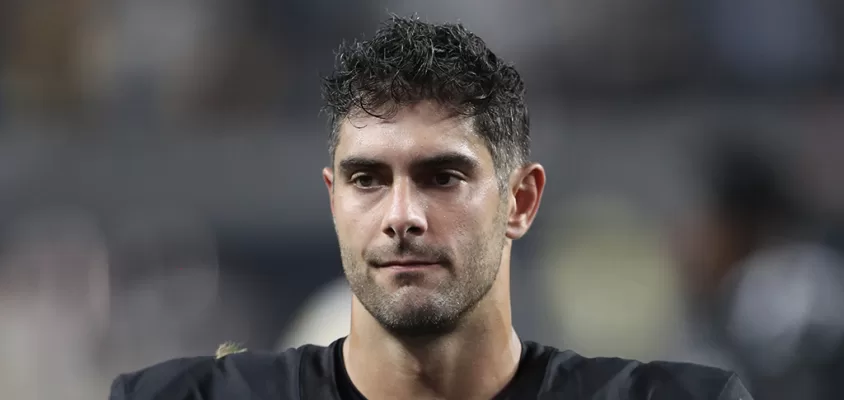 Jimmy Garoppolo QB Las Vegas Raiders será suspenso pela NFL