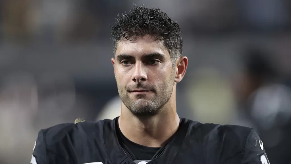 Jimmy Garoppolo QB Las Vegas Raiders será suspenso pela NFL