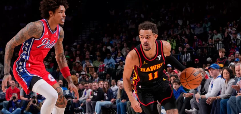 Atlanta Hawks domina a partida fora de casa e derrota o Philadelphia 76ers