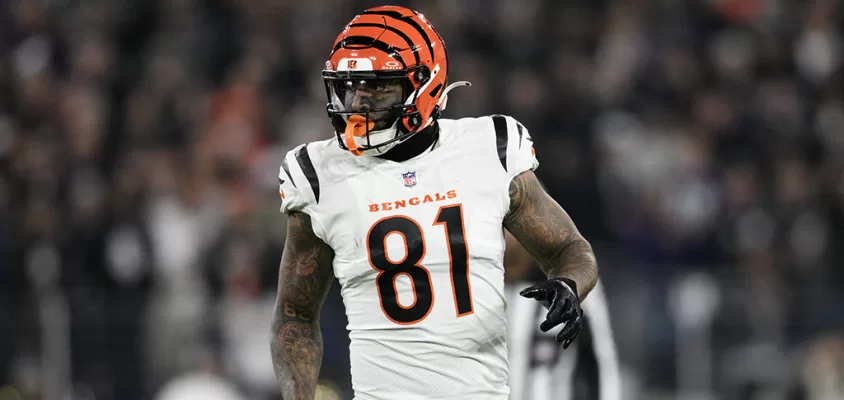 Irv Smith Jr. em ação pelos Bengals.