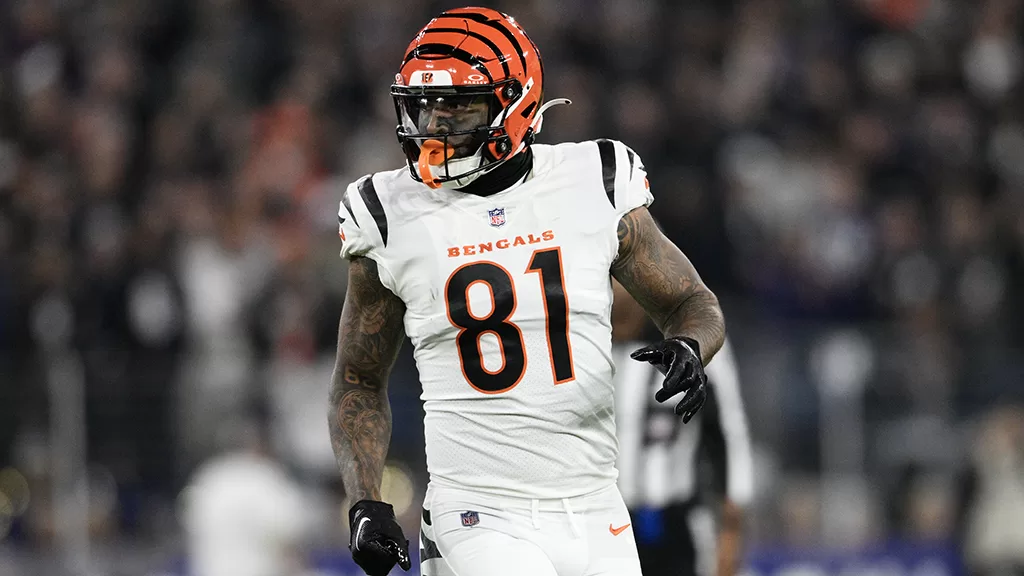 Irv Smith Jr. em ação pelos Bengals.