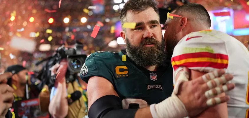 Jason Kelce, Travis Kelce - Kansas City Chiefs, Philadelphia Eagles