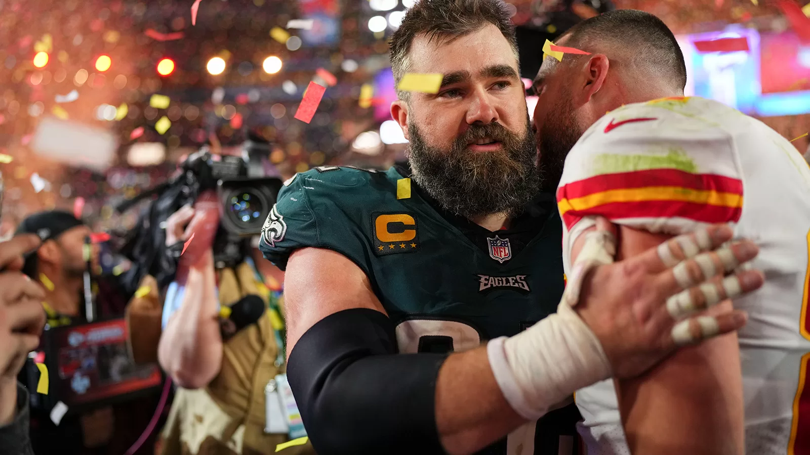 Jason Kelce, Travis Kelce - Kansas City Chiefs, Philadelphia Eagles