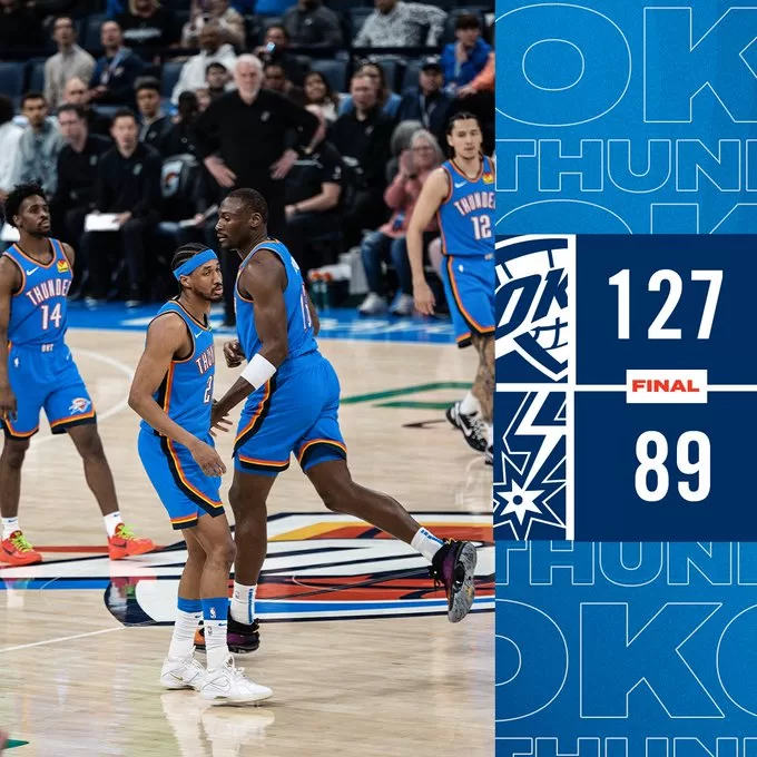 OKC vence Spurs