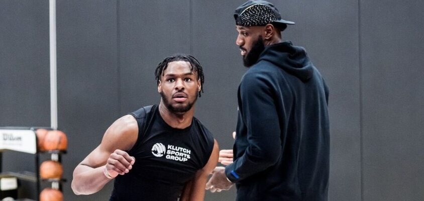 Bronny James e LeBron James