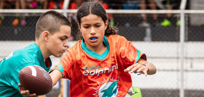 NFL Flag - Miami Dolphins flag camp em São Paulo - Yan Barros