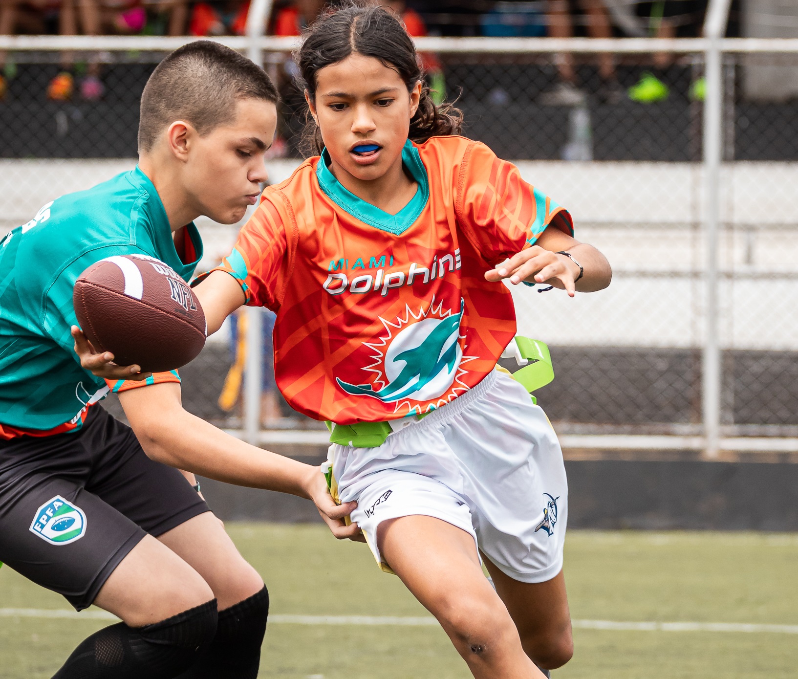 NFL Flag - Miami Dolphins flag camp em São Paulo - Yan Barros