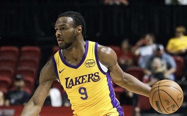 Lakers batem Cavs com melhor atuação de Bronny James na Summer League