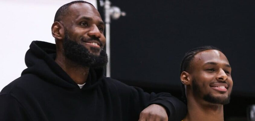 LebRon James, Bronny James - Los Angeles Lakers