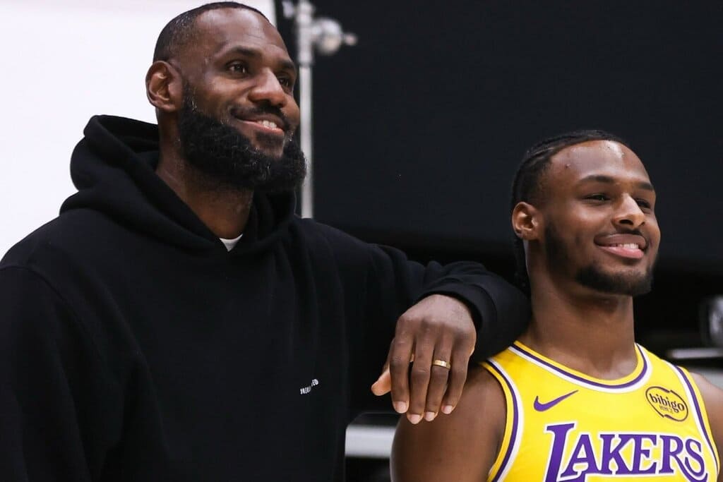 LebRon James, Bronny James - Los Angeles Lakers