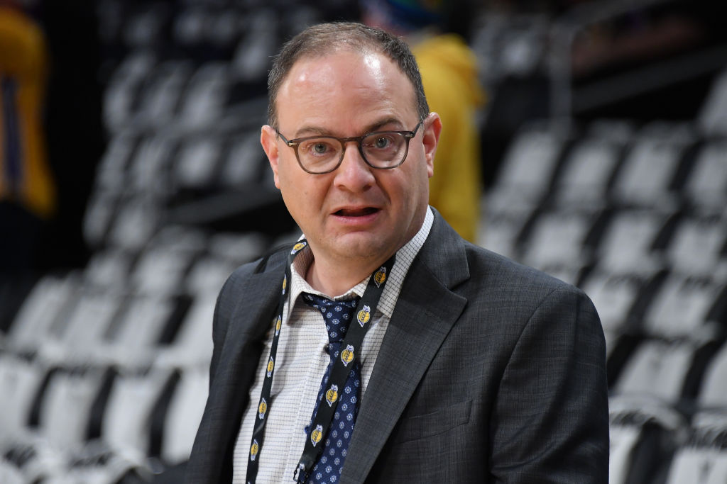 LOS ANGELES, CALIFORNIA - DECEMBER 25: Adrian Wojnarowski attends a basketball game between the Los Angeles Lakers and the Boston Celtics at Crypto.com Arena on December 25, 2023 in Los Angeles, California. NOTE TO USER: User expressly acknowledges and agrees that, by downloading and or using this photograph, User is consenting to the terms and conditions of the Getty Images License Agreement.